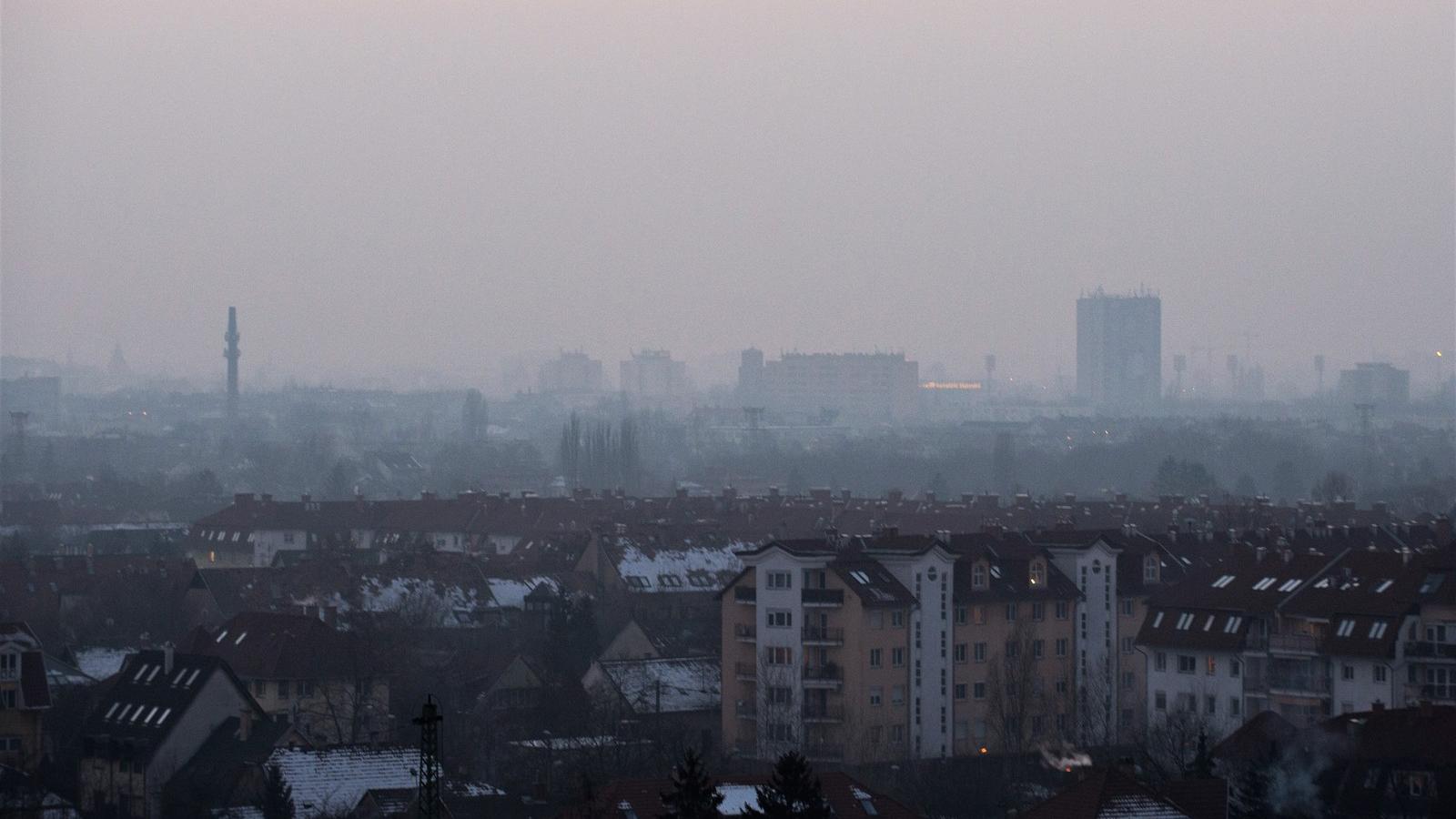 Szmog Budapest felett. Fotó: Tóth Gergő