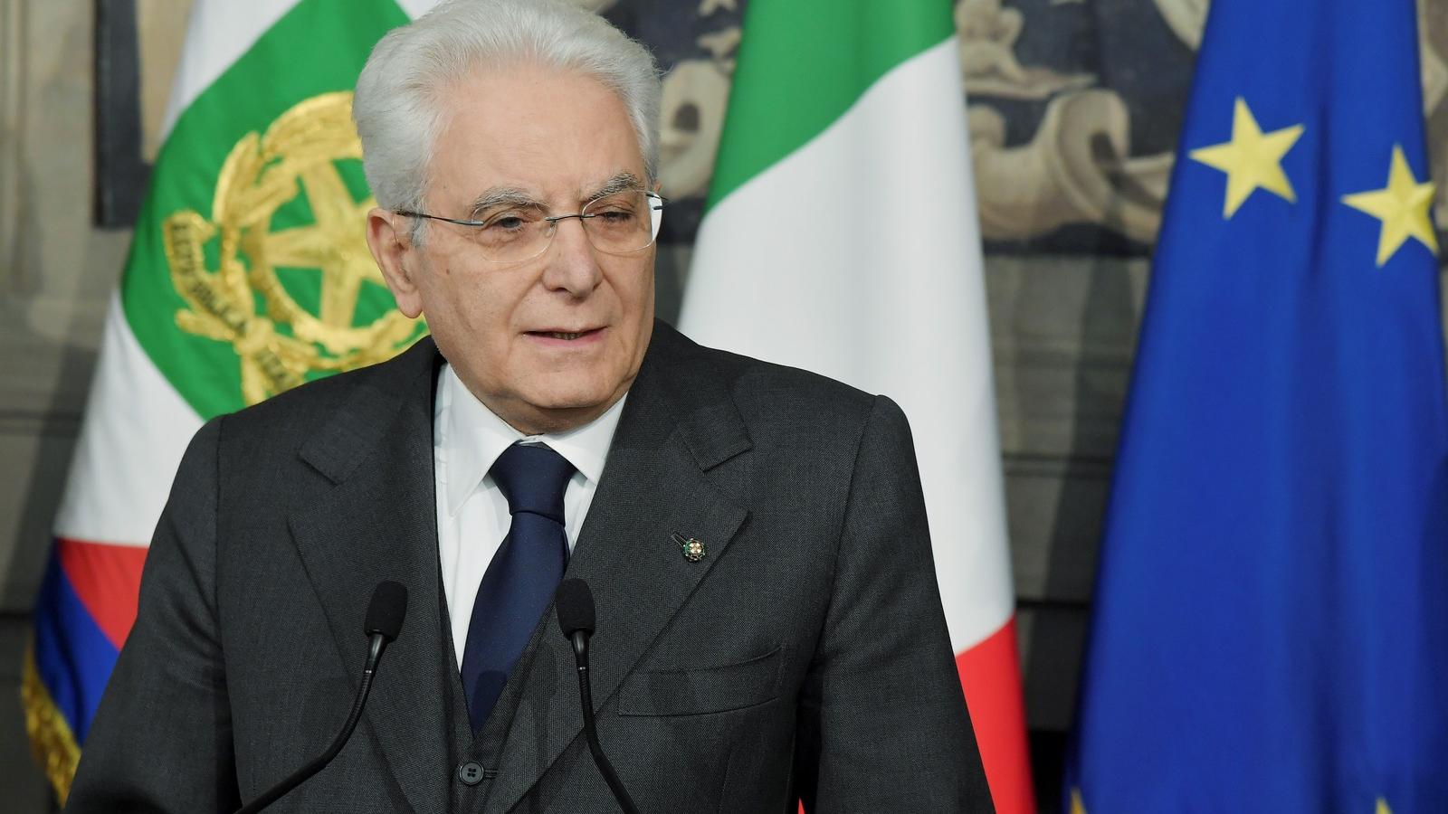 Sergio Mattarella olasz államfő. Fotó: Tiziana FABI / AFP