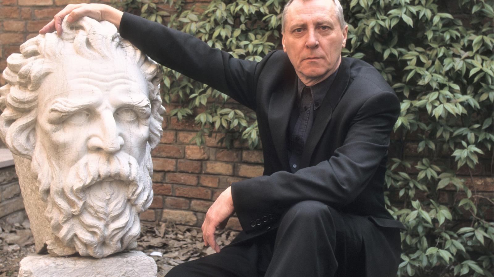 Peter Greenaway brit rendező Velencében, 1995-ben - Fotó: Marcello Mencarini / Leemage /AFP