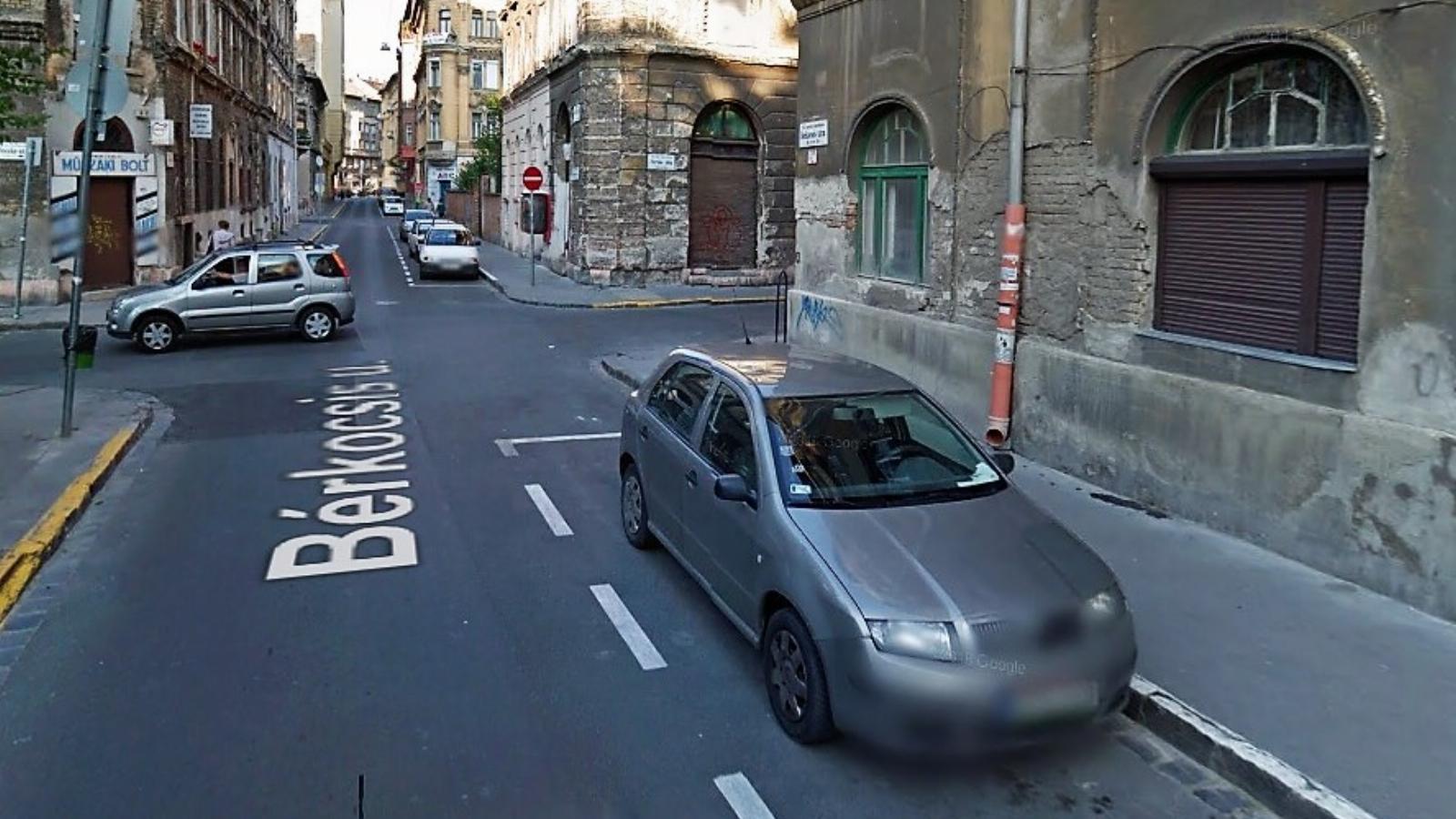 A Bérkocsis utca látképe Forrás: Google Maps