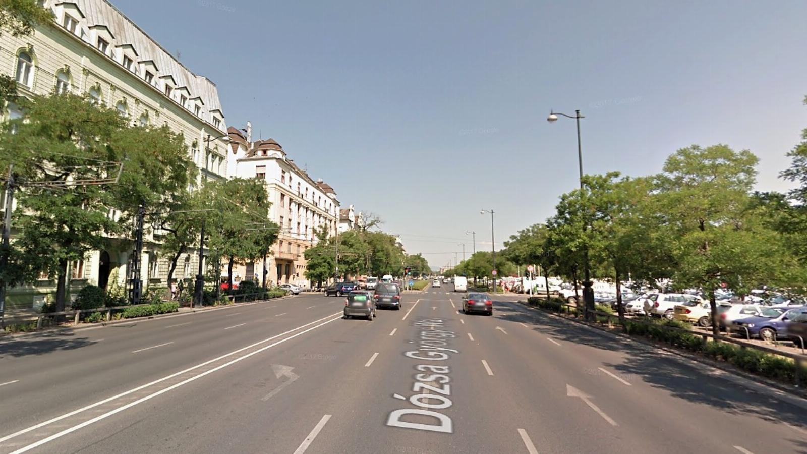 Itt lesz lezárás csütörtökön. Illusztráció: Google Streetview