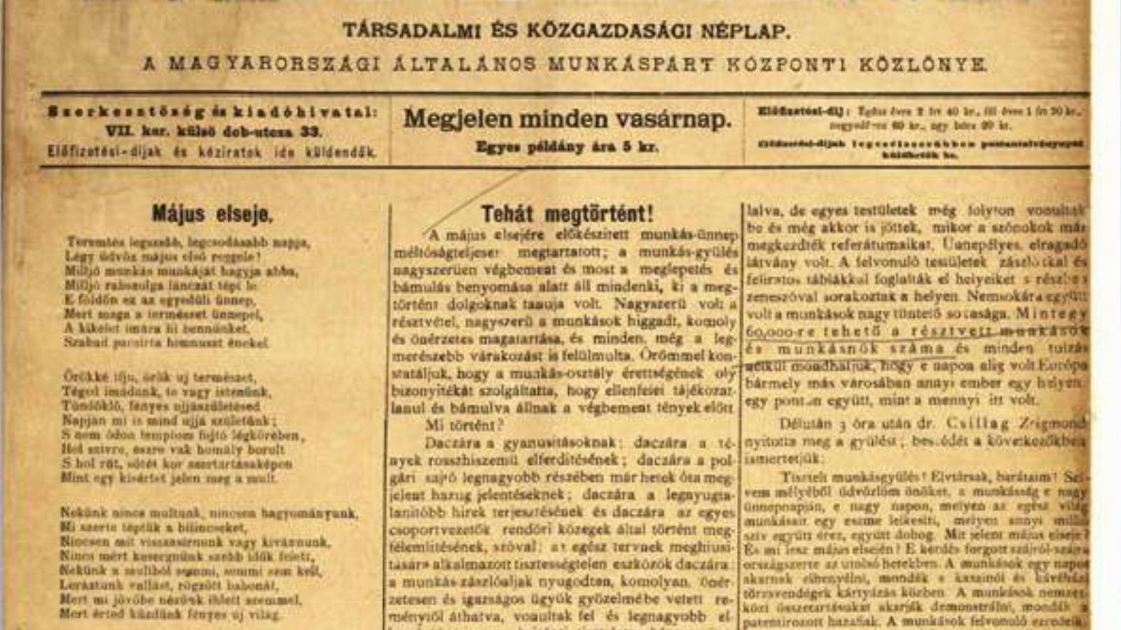 Fotó: Népszava-archívum