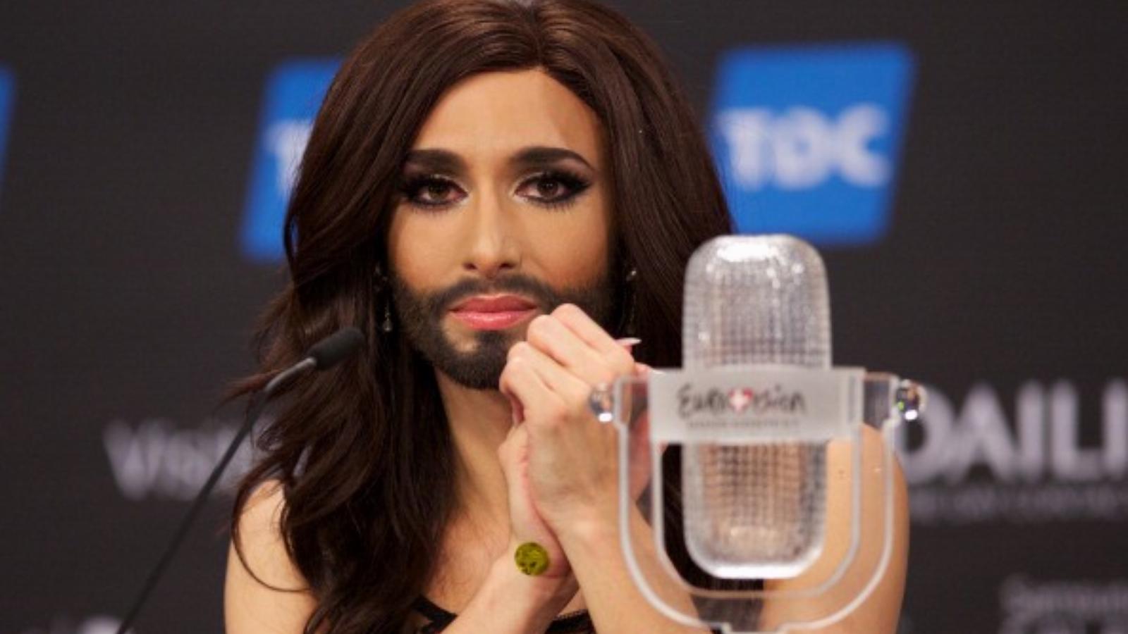 Conchita Wurst, a nyertes. FOTÓ: GETTYIMAGES