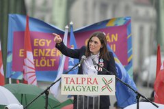 Bősz Anett, a Magyar Liberális Párt ügyvivője. MTI Fotó: Szigetváry Zsolt