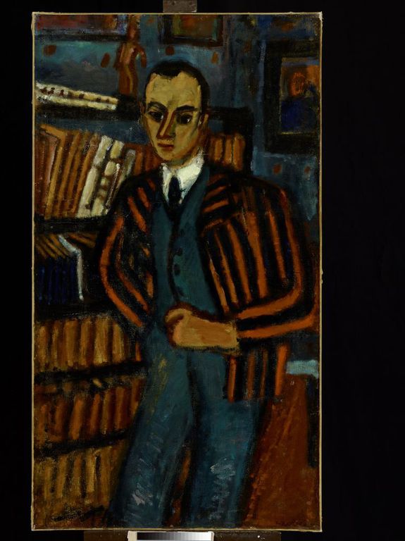 Czóbel Béla: Meyer úr arcképe (1921) FORRÁS: SZENTENDREI CZÓBEL MÚZEUM