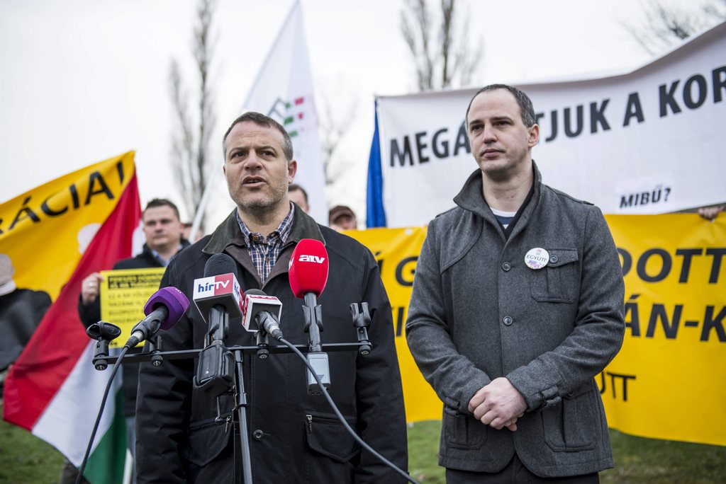 Juhász Péter és Szigetvári Viktor. MTI Fotó: Bodnár Boglárka